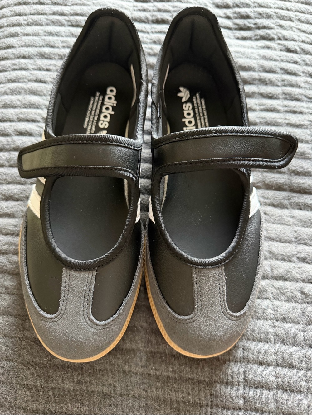 adidas Samba Jane Black with White stripes